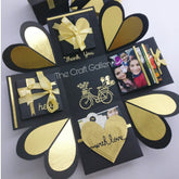 Luxury Single Layer Explosion Box | Gold And Black